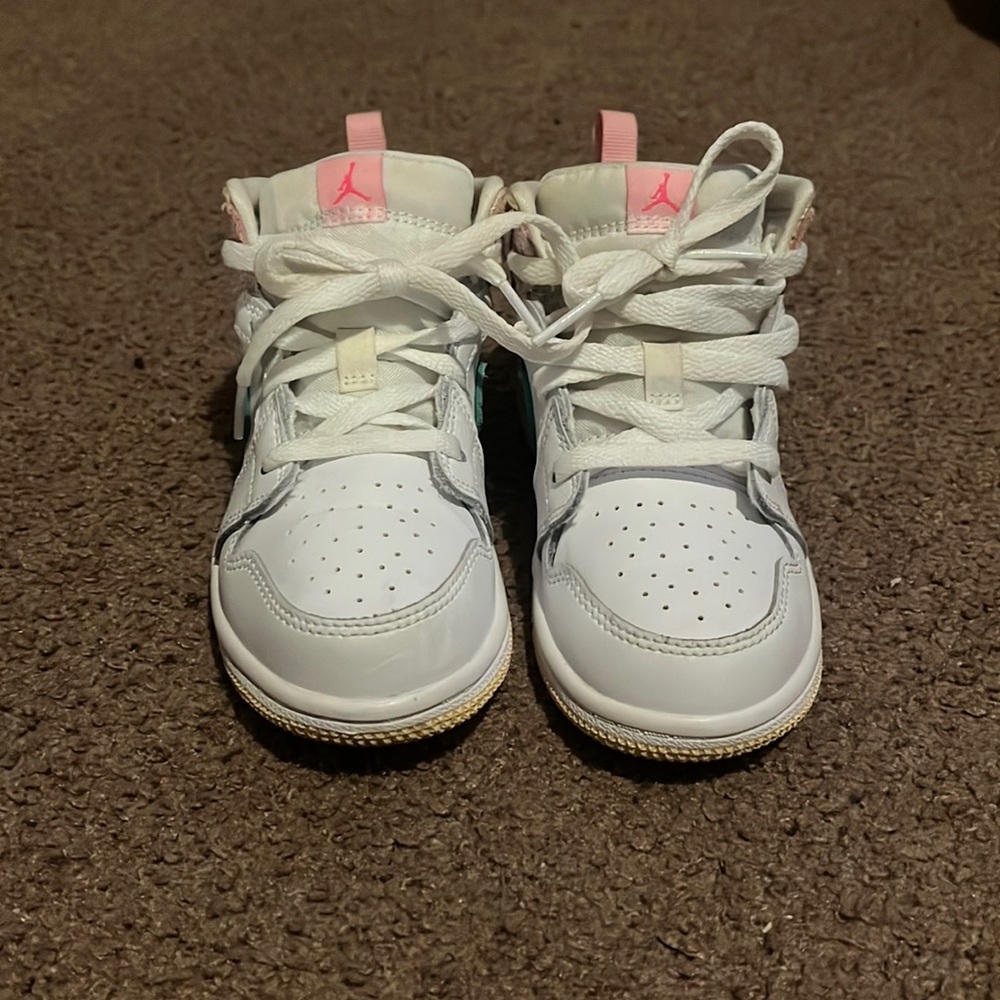 Kids Air Jordan 1 Mid Paint Drip